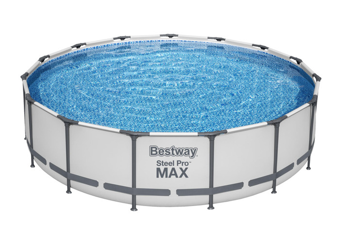 Pool Steel Pro MAX Grå 14970 L Ø457 cm Bestway